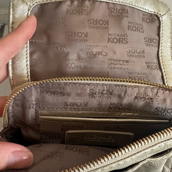Michael Kors Gold Metalic Wristlet - Picture 3 of 11